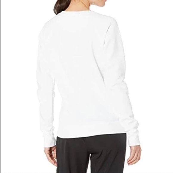 NWT Champion Women's Powerblend Crew, Graphic, White - Picture 2 of 7